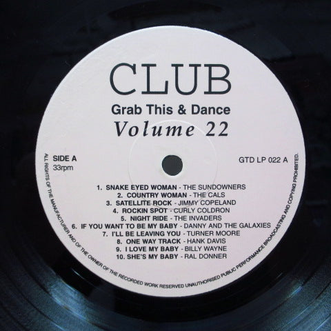 V.A. (50's & 60's R&B/ロカビリー人気コンピ)  - Grab This & Dance Vol.22 (UK Orig.LP)