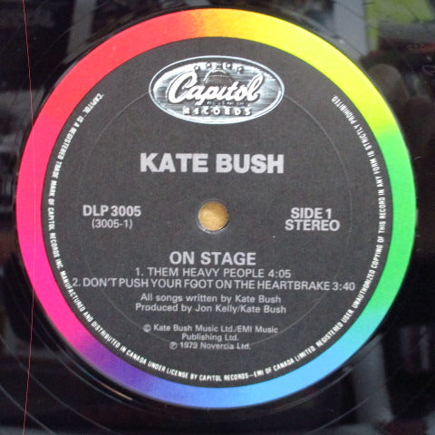 KATE BUSH (ケイト・ブッシュ) - On Stage (Canada 再発 12")