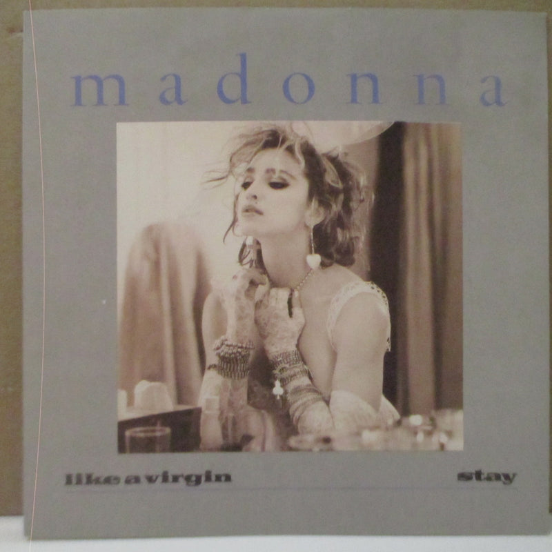 MADONNA - Like A Virgin / Stay (UK Orig.Silver Plastic Lbl.7"+PS)