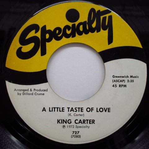 KING CARTER - A Little Taste Of Love / Love Train