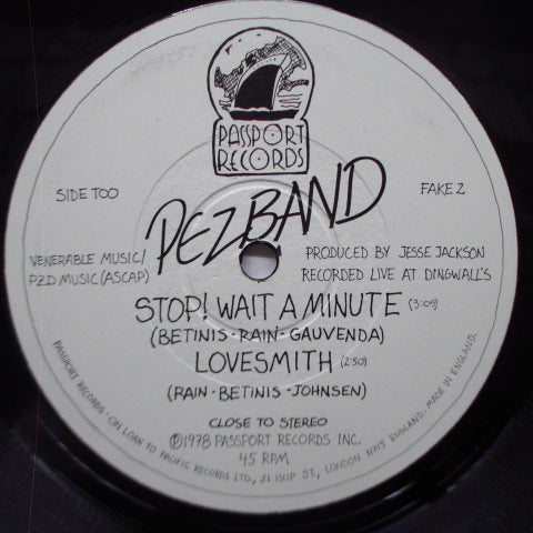 PEZBAND (ペズバンド)- Two Old Two Soon Live At Dingwalls! (UK プロモのみの 12")