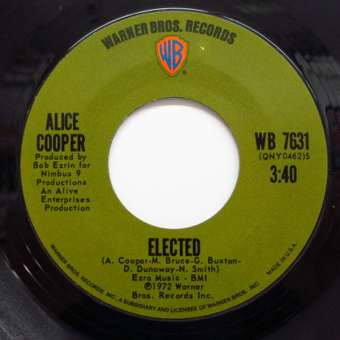 ALICE COOPER - Elected / Luney Tune (US Orig.7")