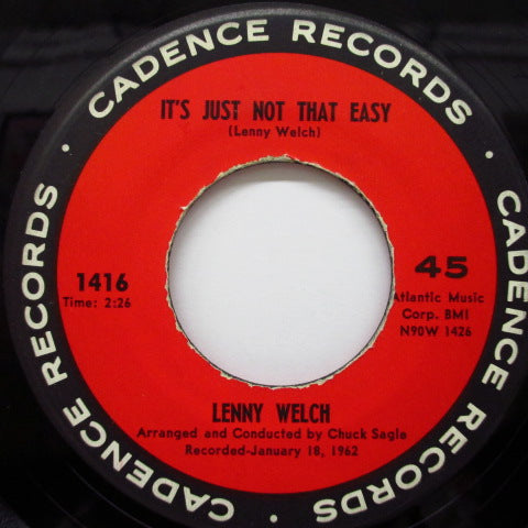 LENNY WELCH (レニー・ウェルチ)  - Mama, Don't You Hit That Boy