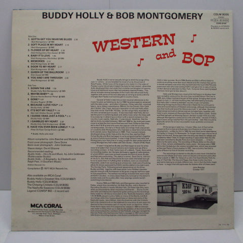 BUDDY HOLLY & BOB MONTGOMERY  (バディ・ホリー) - Western & Bop (UK Orig.Mono LP)