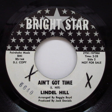 LINDEL HILL - Crush On You / Ain't Got Time (Promo)