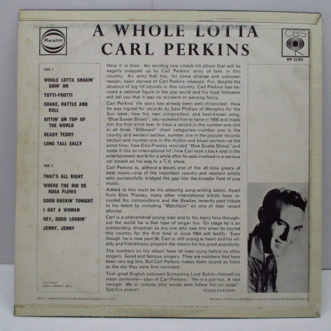 CARL PERKINS - A Whole Lotta (UK '66 Re Mono LP/CS)