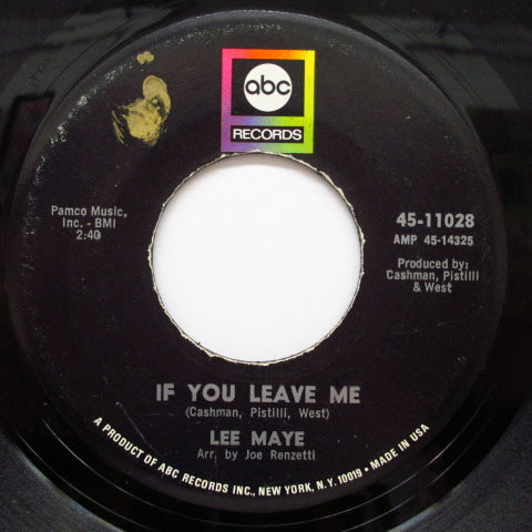 LEE MAYE - If You Leave Me