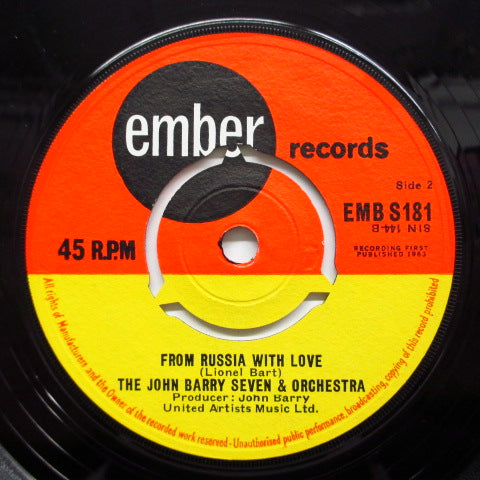 JOHN BARRY SEVEN & ORCHESTRA  - 007 / From Russia With Love (UK:Orig.)