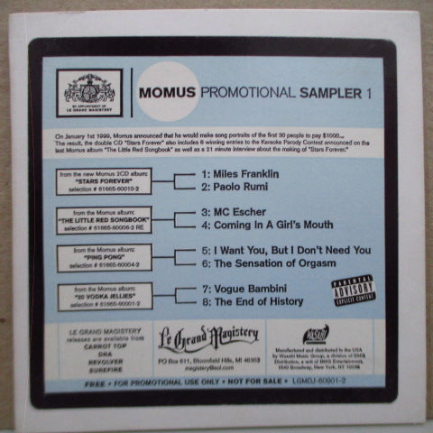 MOMUS - Promotional Sampler 1 (US Promo.CD)