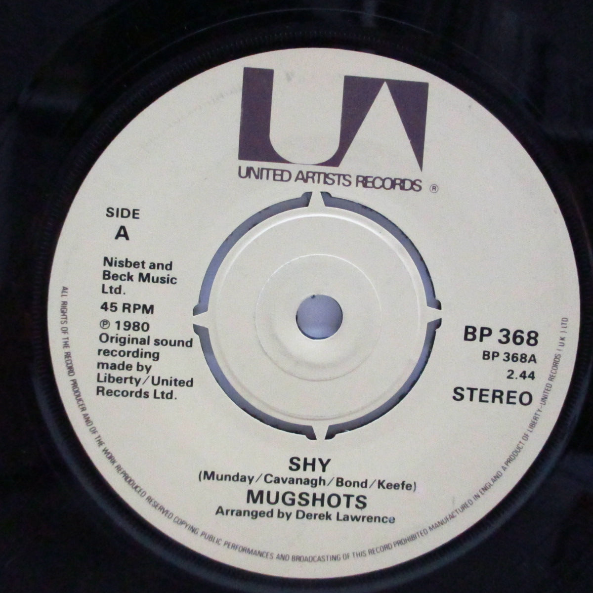 MUGSHOTS - Shy / Don't Understand (UK Orig.7")