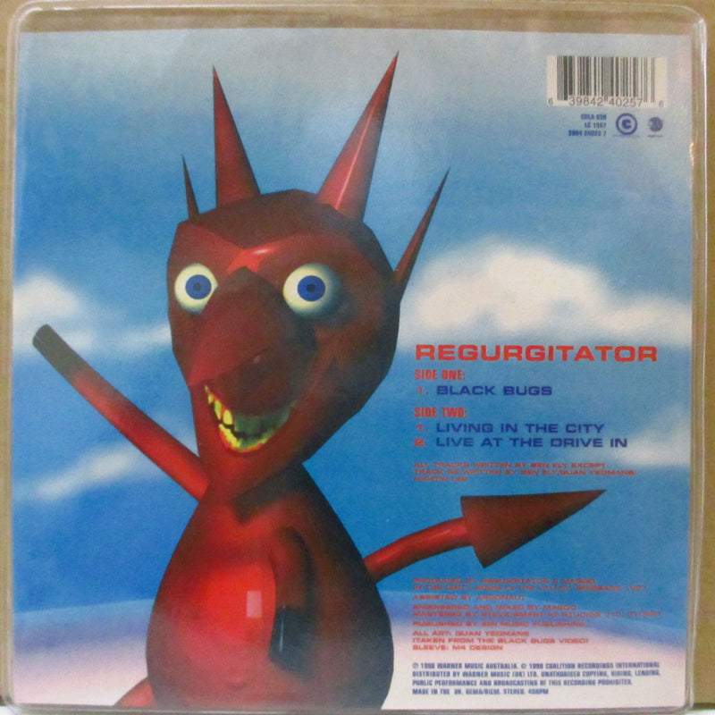 REGURGITATOR (リガージテイター)  - Black Bugs +2 (UK Limited Picture 7"+Insert)
