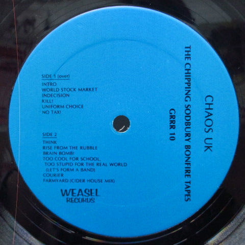 CHAOS U.K. (カオス U.K.) - The Chipping Sodbury Bonfire Tapes (US Orig.LP)