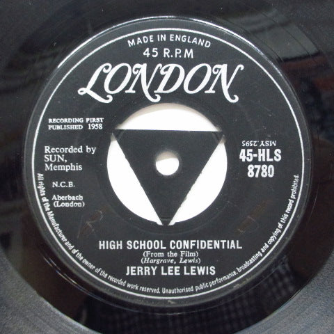 JERRY LEE LEWIS - High School Confidential (UK Orig.7"/Triangle Center)