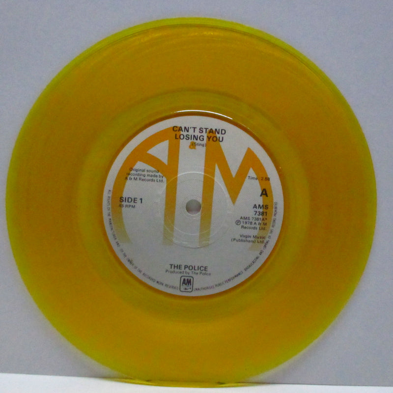 POLICE, THE (ザ ・ポリス)  - Can't Stand Losing You (UK Re Yellow Vinyl 7")