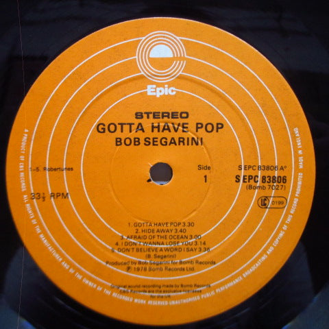 SEGARINI - Gotta Have Pop (UK Orig.LP+Insert)