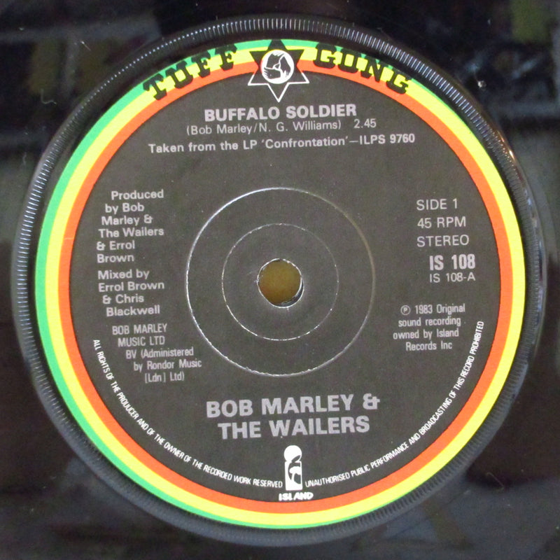 BOB MARLEY & THE WAILERS (ボブ・マーリー&ザ・ウェイラーズ)  - Buffalo Soldier / Buffalo Dub (UK オリジナル 7"+ソフト紙折り返しジャケ)