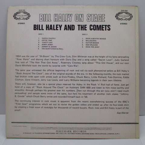 BILL HALEY & HIS COMETS (ビル・ヘイリー＆ヒズ・コメッツ)  - On Stage (UK Orig.Stereo LP/CS)