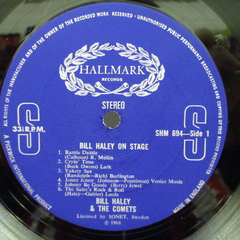 BILL HALEY & HIS COMETS (ビル・ヘイリー＆ヒズ・コメッツ)  - On Stage (UK Orig.Stereo LP/CS)