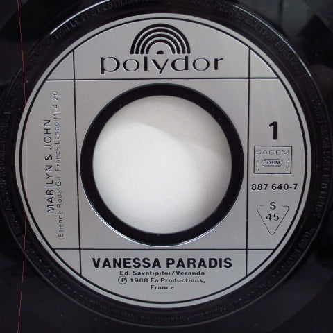 VANESSA PARADIS (ヴァネッサ・パラディ) - Marilyn & John (France オリジナル 7"＋光沢固紙ジャケ付き)
