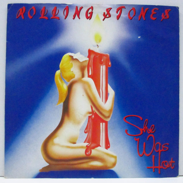 ROLLING STONES (ローリング・ストーンズ)  - She Was Hot (UK オリジナル「青プララベ、フラットセンター」 7"+マット・ソフト紙折り返しジャケ)