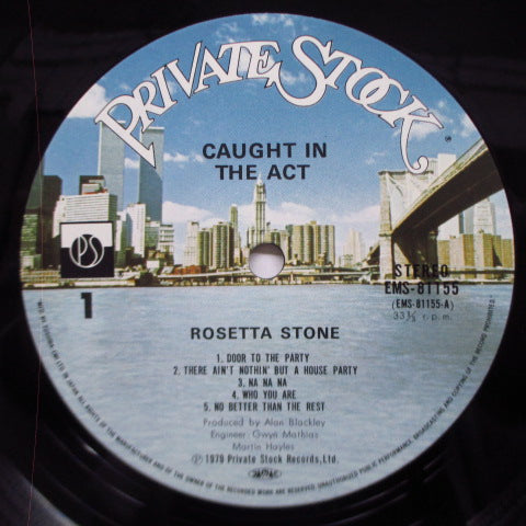 ROSETTA STONE (ロゼッタ・ストーン） - 明日への挑戦 - Caught In The Act (Japan Orig.LP)