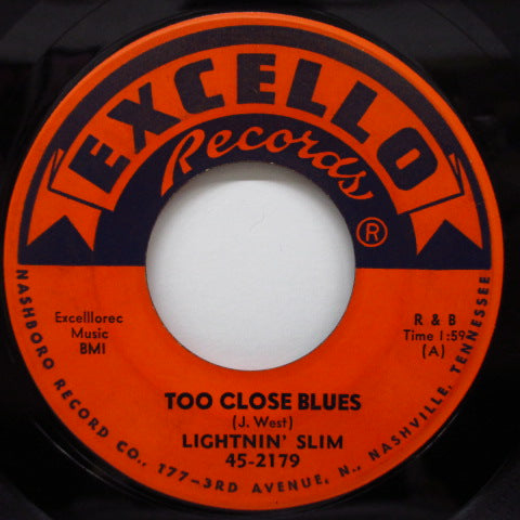 LIGHTNIN’ SLIM - Too Close Blues / My Little Angel Chile