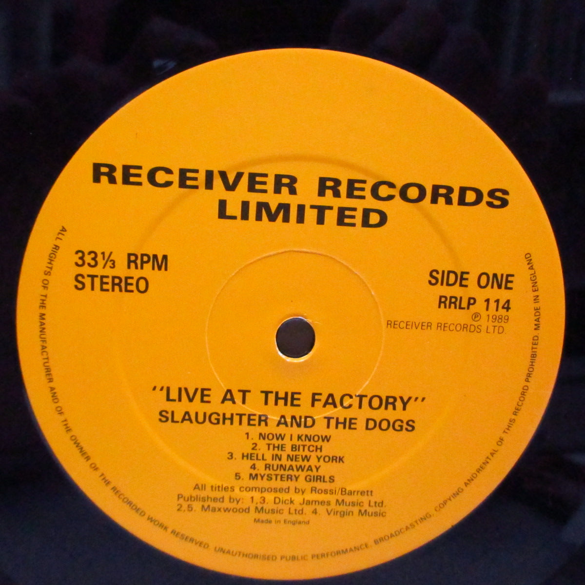 SLAUGHTER u0026 THE DOGS (スローター u0026 ザ・ドッグス) - Live At The Factory (UK '89 Reissue  2xLP)