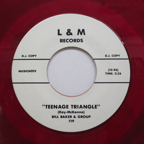 BILL BAKER & THE GROUP - Teenage Triangle (70's Re Promo Red Vinyl)