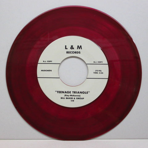 BILL BAKER & THE GROUP - Teenage Triangle (70's Re Promo Red Vinyl)
