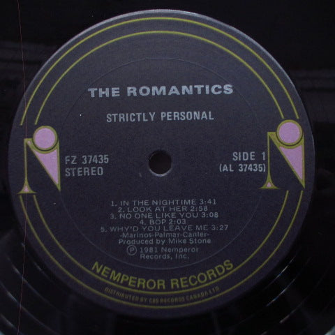 ROMANTICS, THE (ロマンティックス)- Strictly Personal (Canada Orig.LP)