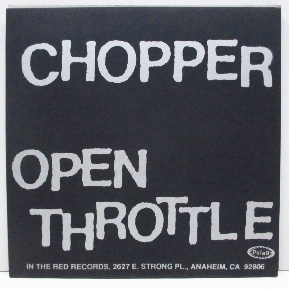 DAVIE ALLEN  & THE ARROWS (デヴィ・アレン & ジ・アロウズ)  - Chopper / Open Throttle (US オリジナル 7"+PS)