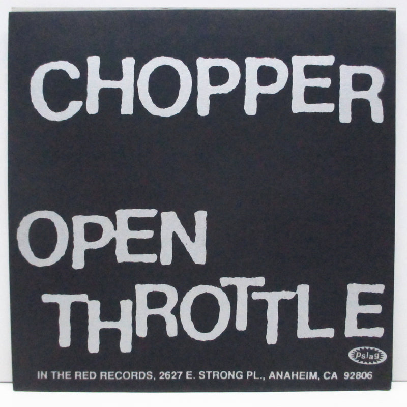 DAVIE ALLEN  & THE ARROWS (デヴィ・アレン & ジ・アロウズ)  - Chopper / Open Throttle (US オリジナル 7"+PS)