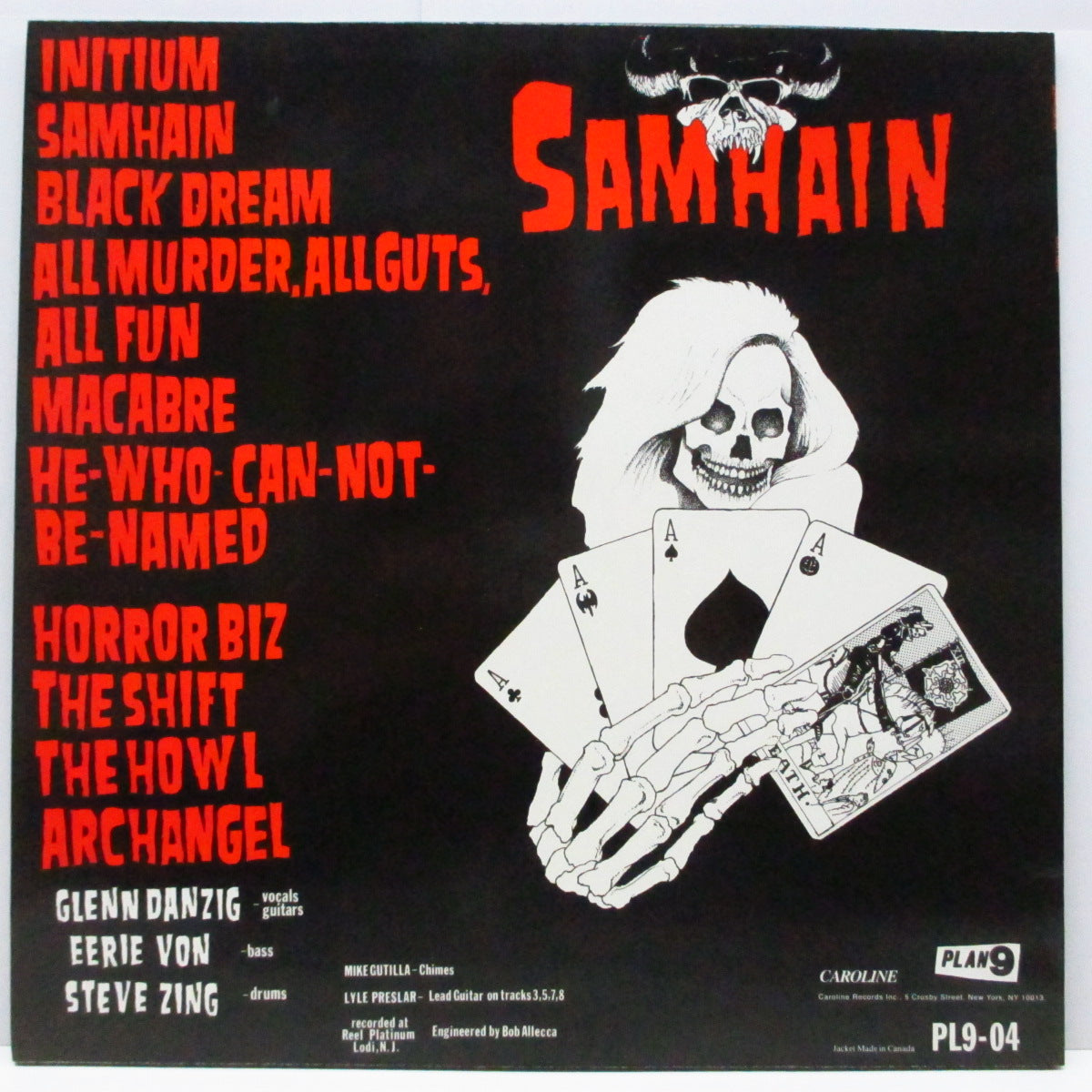 SAMHAIN (サムヘイン) - Initium (US 80's 再発「半透明ヴァイナル」LP