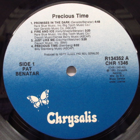 PAT BENATAR (パット・ベネター) - Precious Time (US RCAクラブ・エディション LP+Inner)