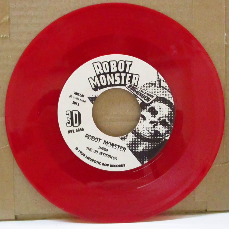 3-D INVISIBLES, THE - Robot Monster (US Ltd.Red Vinyl 7")