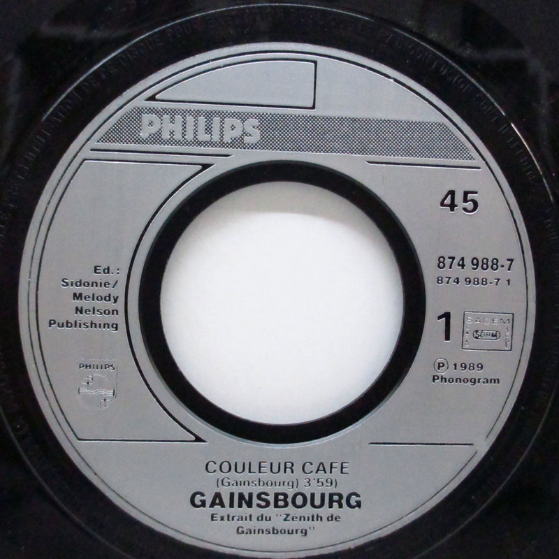 SERGE GAINSBOURG (セルジュ・ゲンズブール)  - Couleur Cafe - Live  (France オリジナル 7"+PS)
