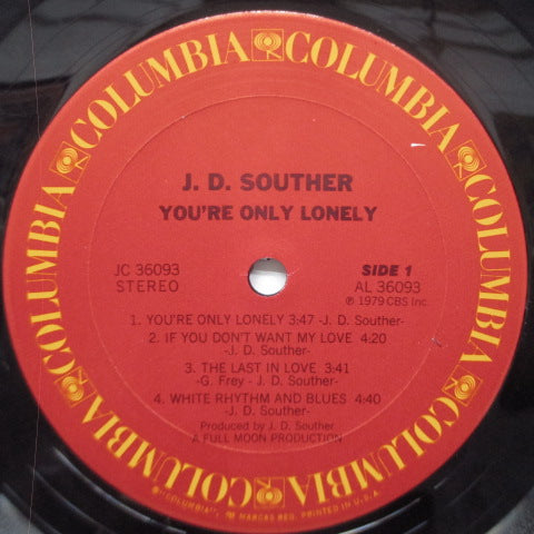 J.D.SOUTHER (JOHN DAVID SOUTHER) - You're Only Lonely (US Reissue LP)
