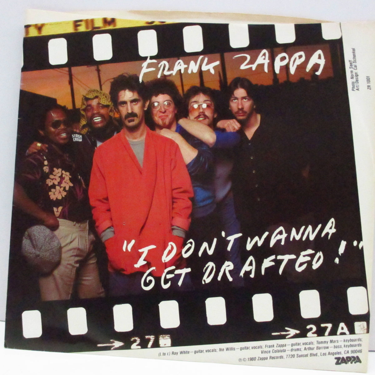 FRANK ZAPPA (フランク・ザッパ)  - I Don't Wanna Get Drafted！(US Orig.7"+PS)