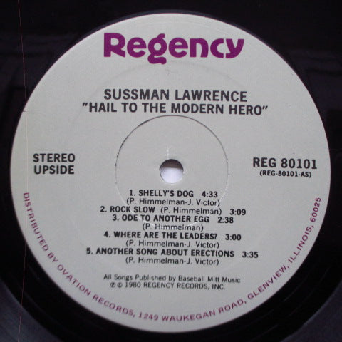 SUSSMAN LAWRENCE (サスマン・ローレンス)  - Hail To The Modern Hero! (US Reissue LP)