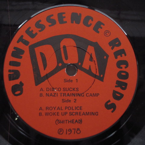 D.O.A. - Disco Sucks (Canada '79 「4,000枚限定セカンドプレス」 7"+メンバー写真ジャケ)