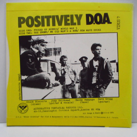 D.O.A. - Positively (UK Orig.7")