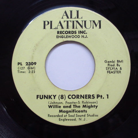 WILLIE & THE MIGHTY MAGNIFICENTS (ウイリー＆マイティ・マグニフィセンツ)  - Funky (8) Corners (Pt.1 & 2) (Orig)