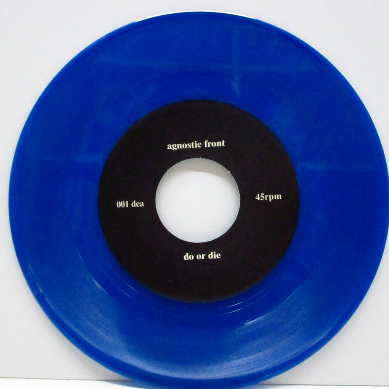 AGNOSTIC FRONT (アグノスティック・フロント)  - Do Or Die / Rage (Japan 3,000 Ltd.Numbered Blue Vinyl 7")