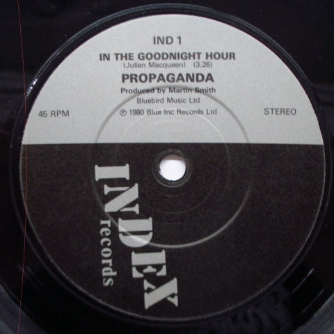 PROPAGANDA (プロパガンダ) - In The Goodnight Hour (UK オリジナル 7"+PS)