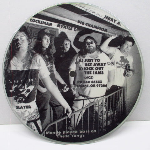 POISON IDEA (ポイズン・アイデア)  - Just To Get Away (US Ltd.Green Picture 7"/白黒Back)