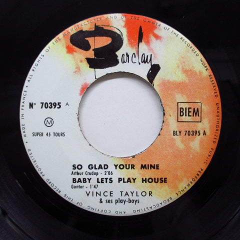 VINCE TAYLOR & PLAYBOYS - So Glad Your Mine +3 (France Orig.EP/CFS)