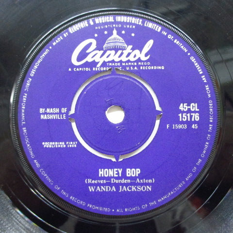 WANDA JACKSON - Honey Bop (UK Orig.7"+CS)