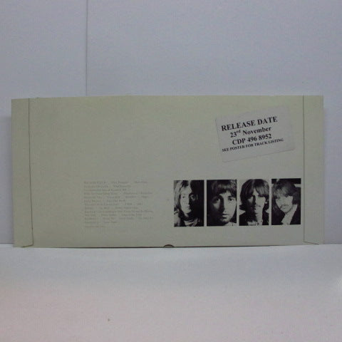 BEATLES (ビートルズ)  - The Beatles (White Album) (UK テストプレス 2xCDR+インナー、4x写真、折畳みポスター/プロモステッカー付エンボス仕様二つ折紙ジャケ「廃盤 New」)