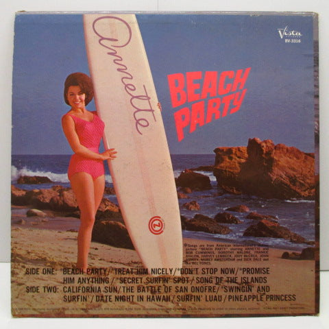 ANNETTE (アネット) - Beach Party (US Orig.Mono LP+Photo)