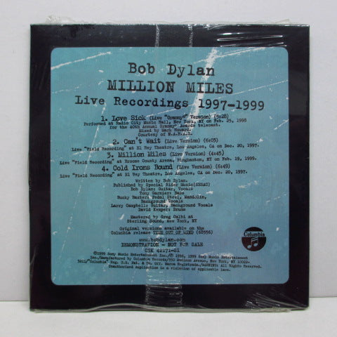 BOB DYLAN - Million Miles (Live Recordings 1997-1999) (US PROMO)